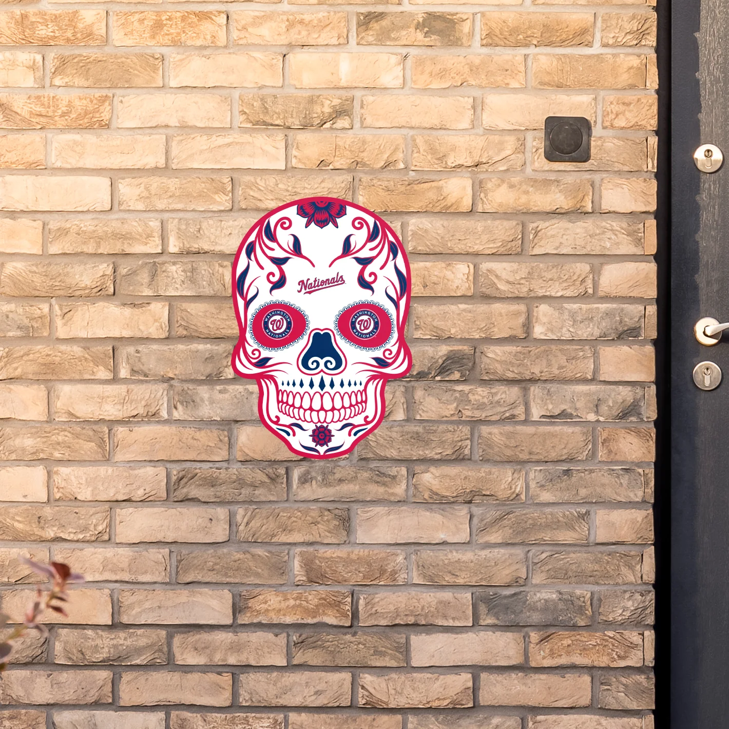 Washington Nationals - Sugar Skull Logo - Outdoor Wall Decals - Official MLB - Scratch Resistant Alumigraphics Smooth