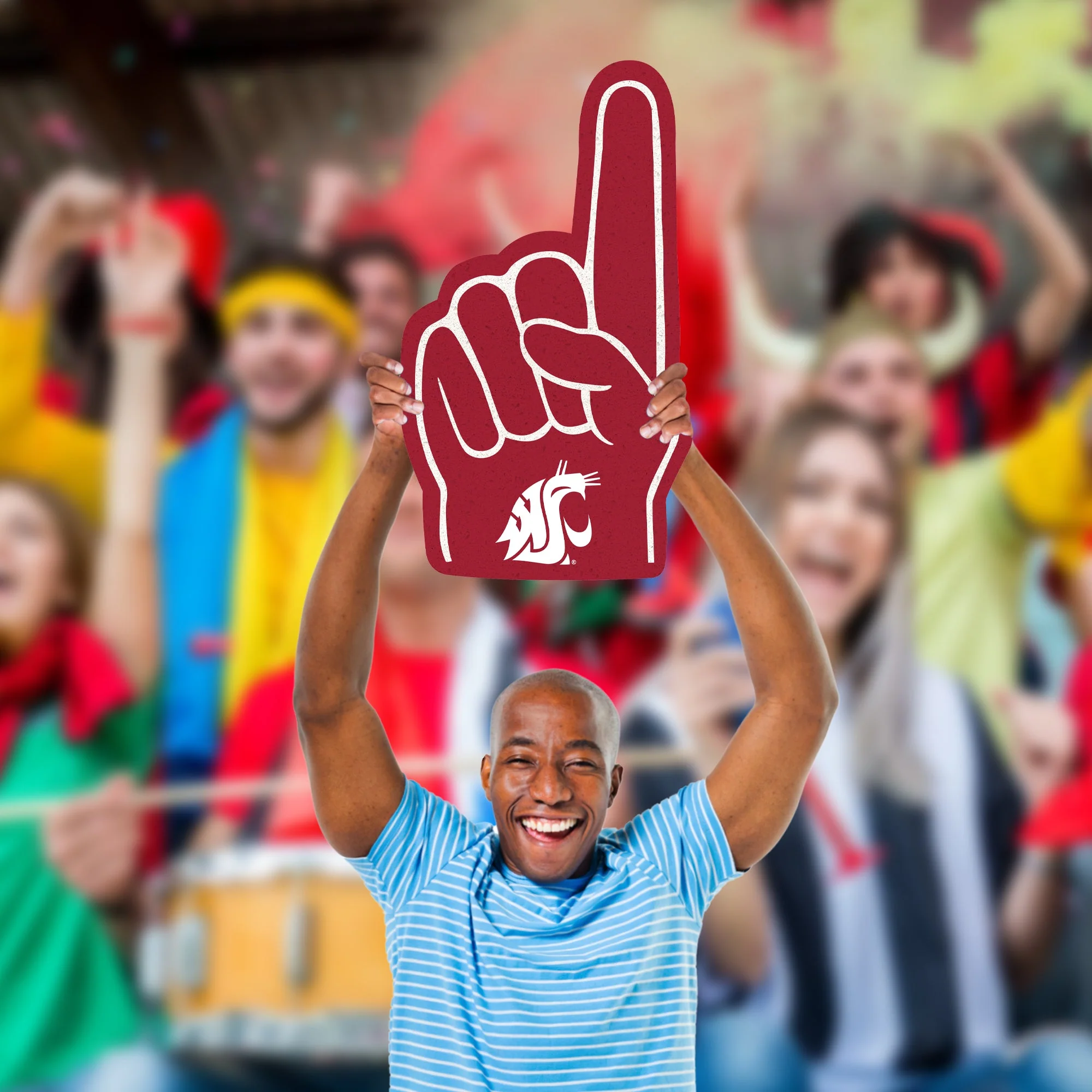 Washington State Cougars - Big Head - Official NCAA - Foam Core Cutout - Image 3