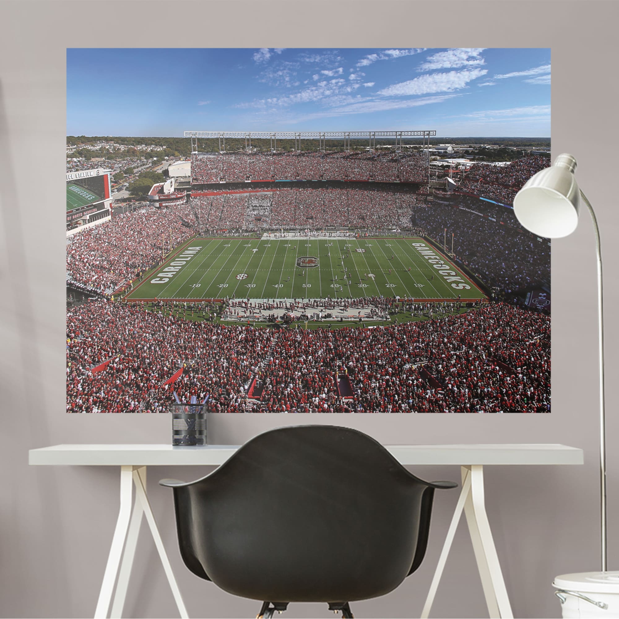 Williams-Brice Stadium - Peel & Stick Poster - Official NCAA - South Carolina Gamecocks - Reusable Vinyl Wall Decal - Image 2