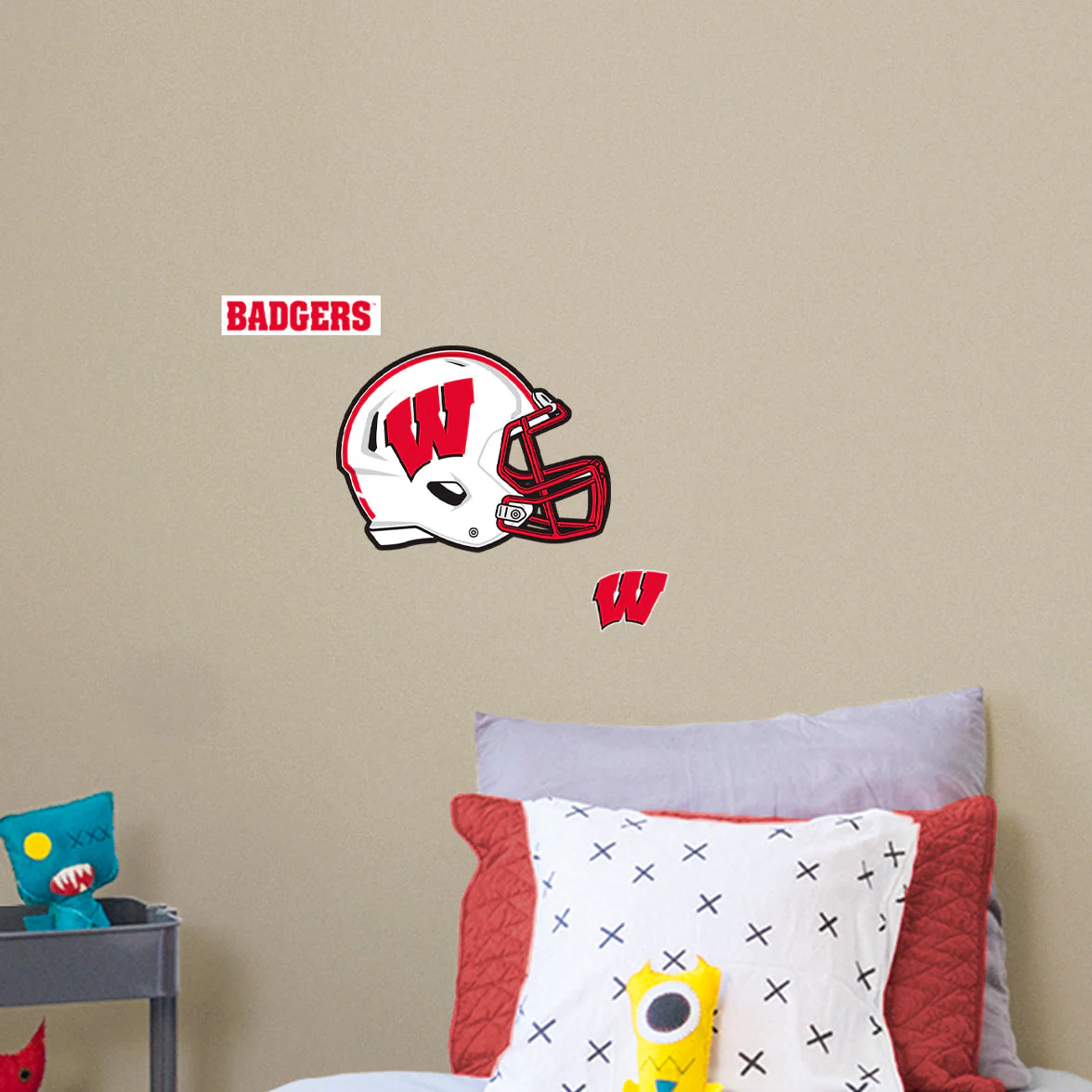 Wisconsin Badgers - RealBig Helmet Art Collection - Official NCAA - Reusable Vinyl Wall Decals - Image 5