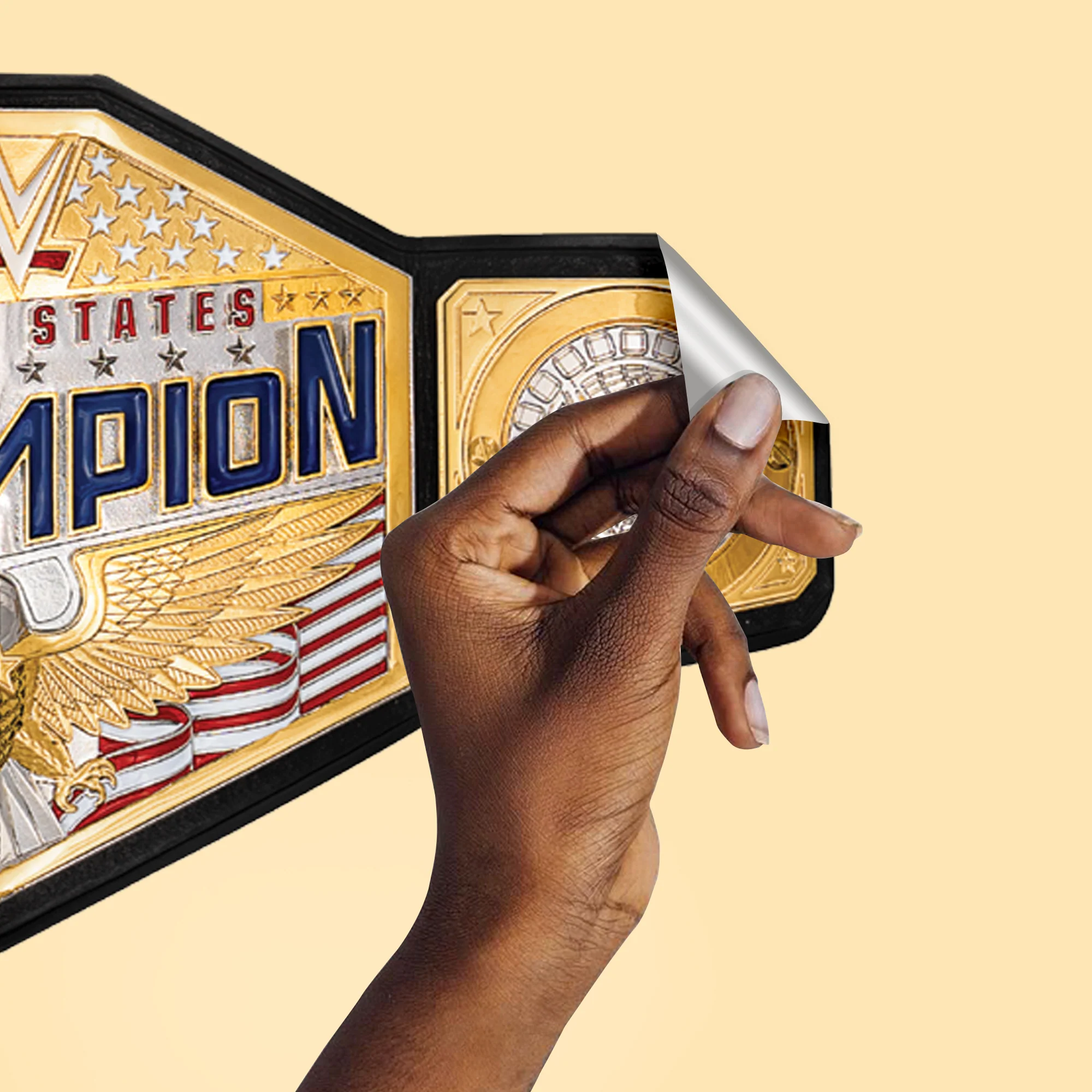 WWE - RealBig Titles Collection - Official WWE - Reusable Vinyl Wall Decals #1 - Image 4