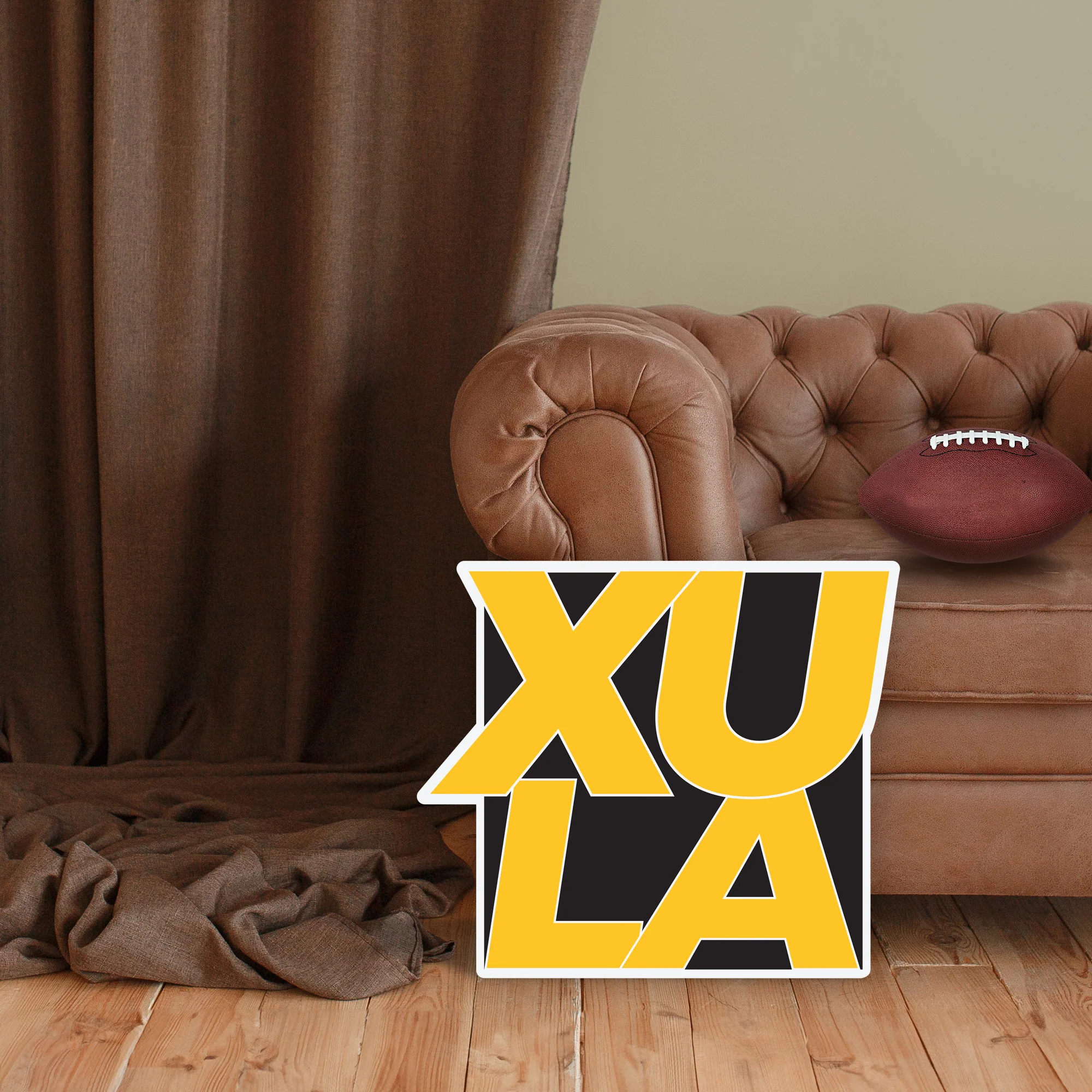 XULA Gold Rush Logo - Big Head - Official NCAA - Foam Core Cutout - Image 3