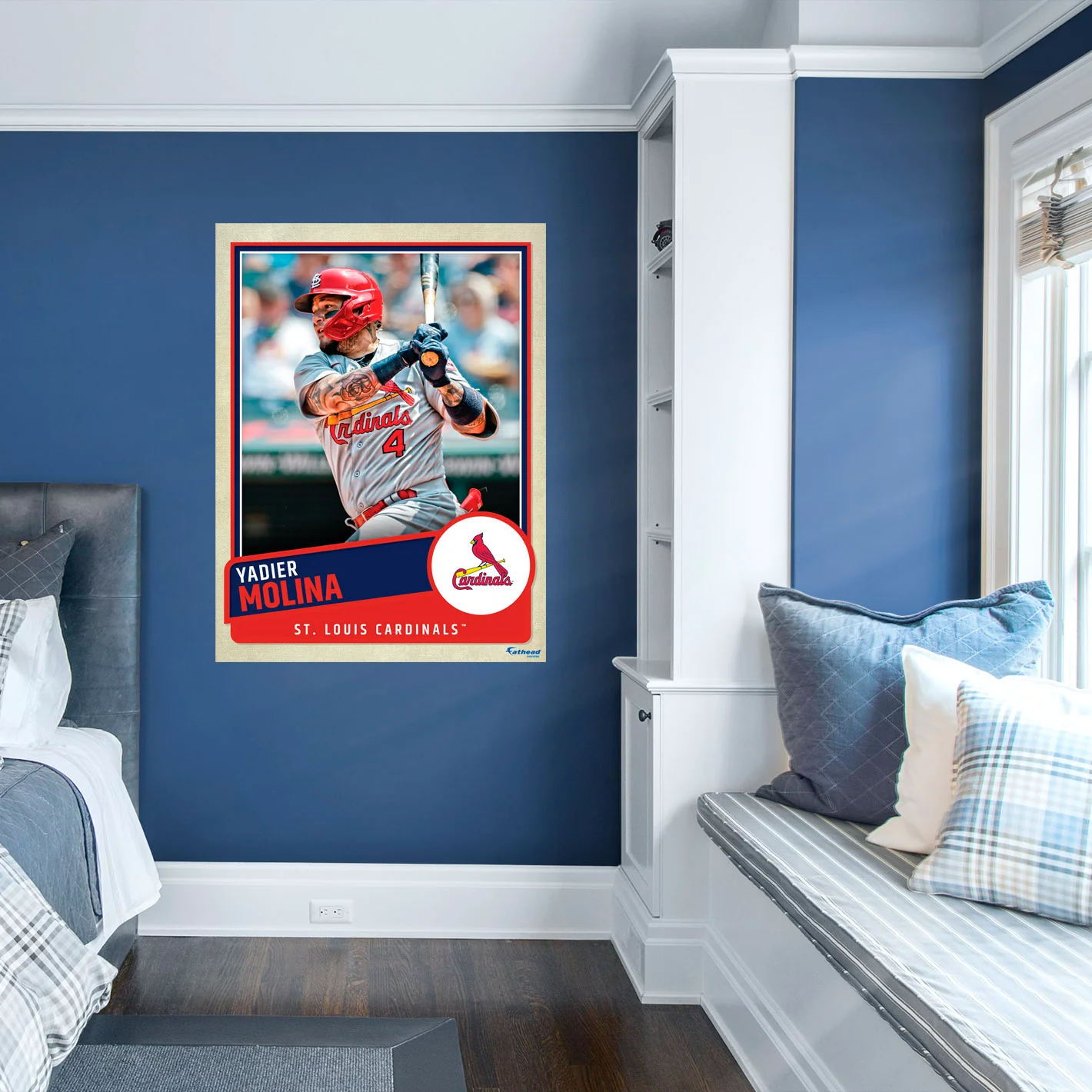 Yadier Molina - Peel & Stick Poster - Official MLB - St. Louis Cardinals - Reusable Vinyl Wall Decal - Image 8