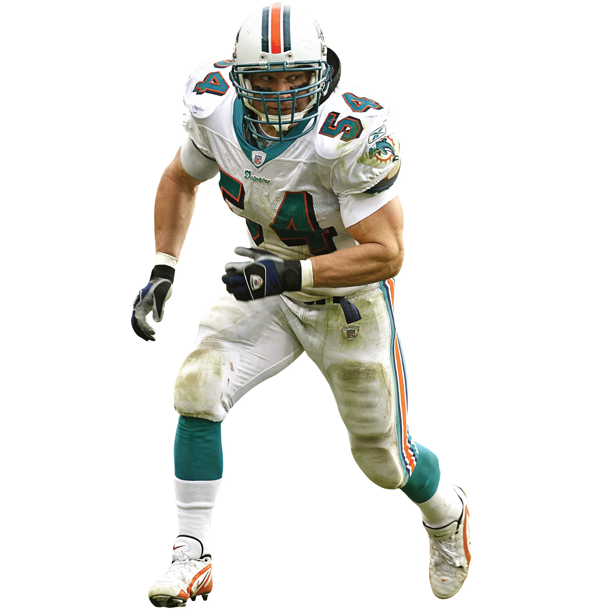 Zach Thomas - RealBig Legend Collection - Official NFL - Miami Dolphins - Reusable Vinyl Wall Decals - Image 5