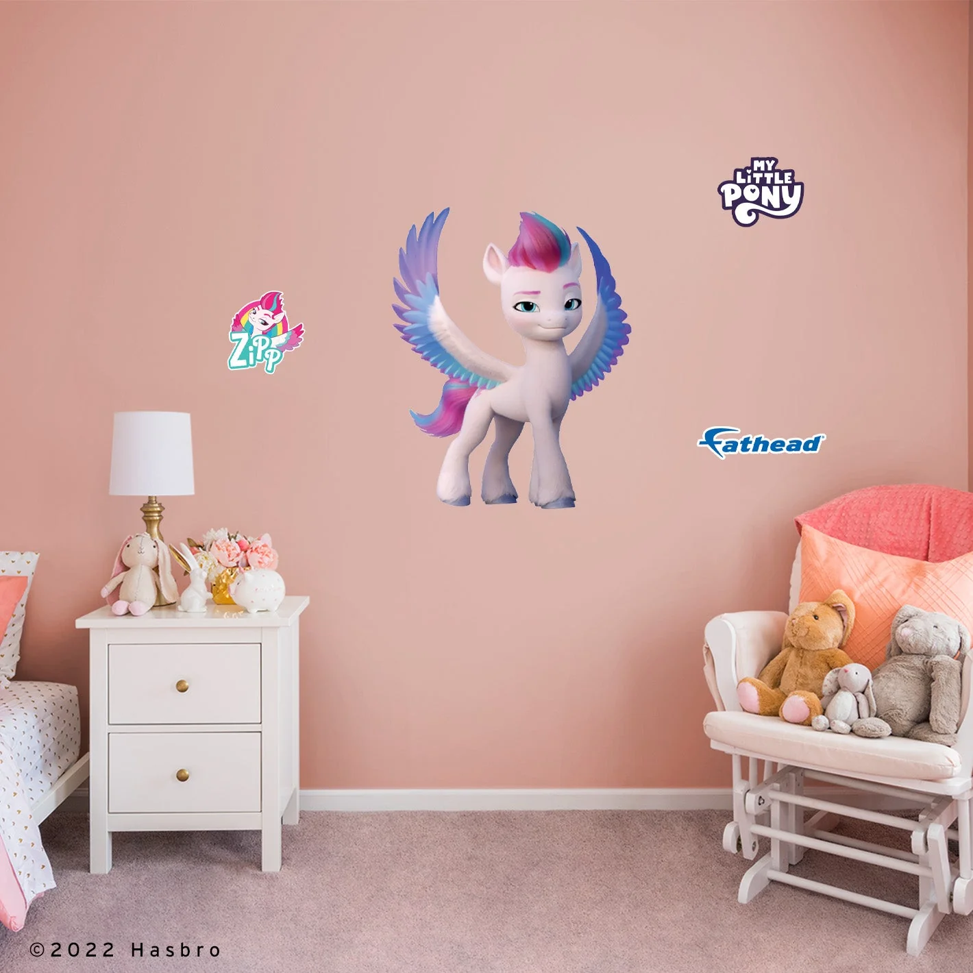 Zip - My Little Pony - RealBig Collection - Official Hasbro - Reusable Vinyl Wall Decals - Image 3