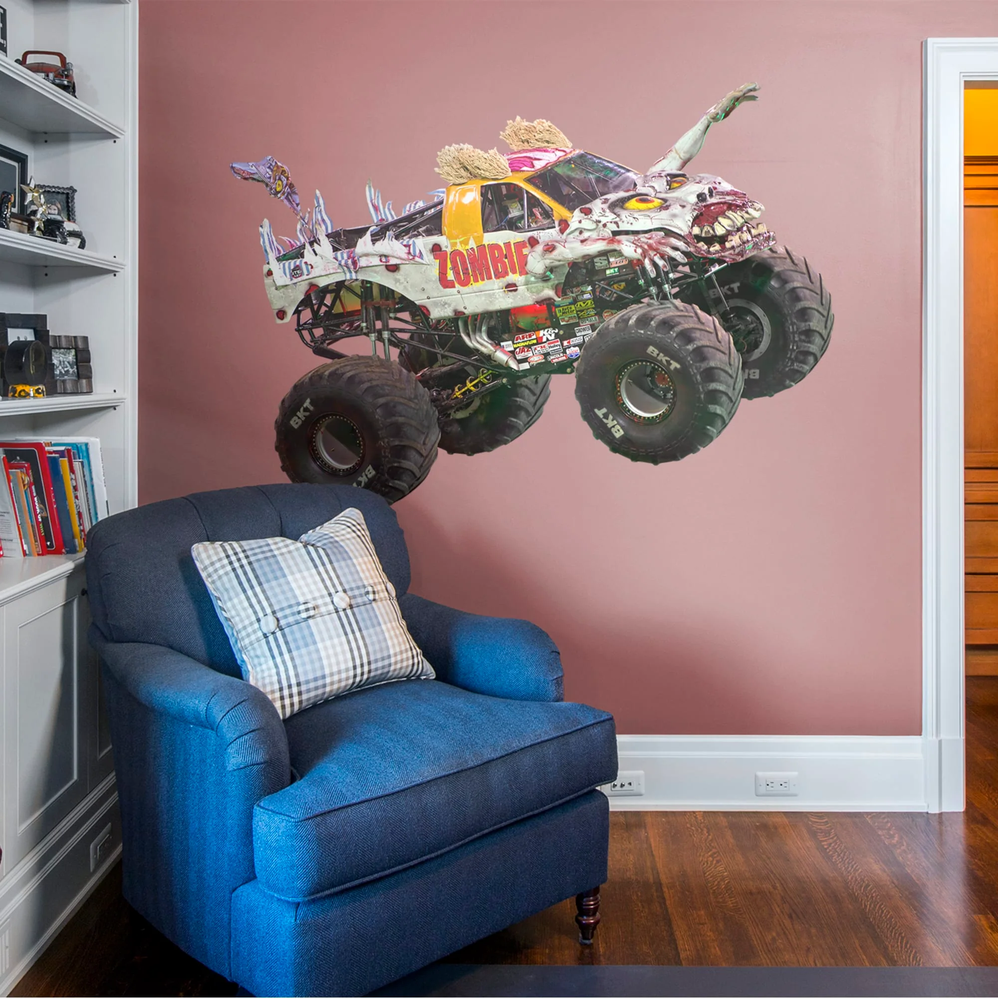 Zombie - RealBig Collection - Official Monster Jam - Reusable Vinyl Wall Decals - Image 2
